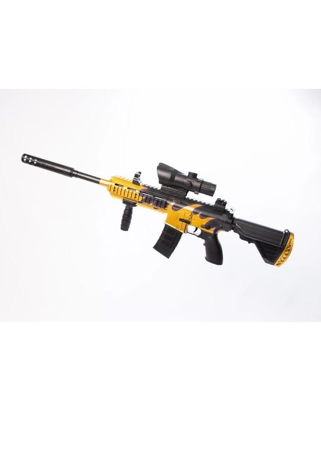 بلاستر كرات الجل M416 برسومات جرافيتي للأطفال - لعبة إطلاق رصاص ناعمة مع إطلاق نار بعيد المدى، منظار تكتيكي، وإكسسوارات - Image 1